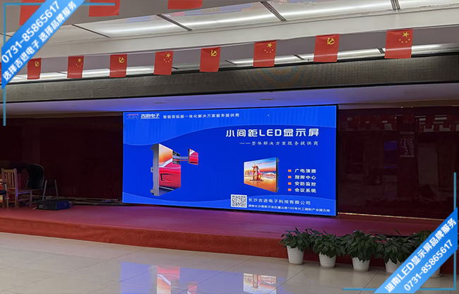 益陽(yáng)資陽(yáng)區(qū)長(zhǎng)春工業(yè)園某企業(yè)報(bào)告廳LED顯示屏